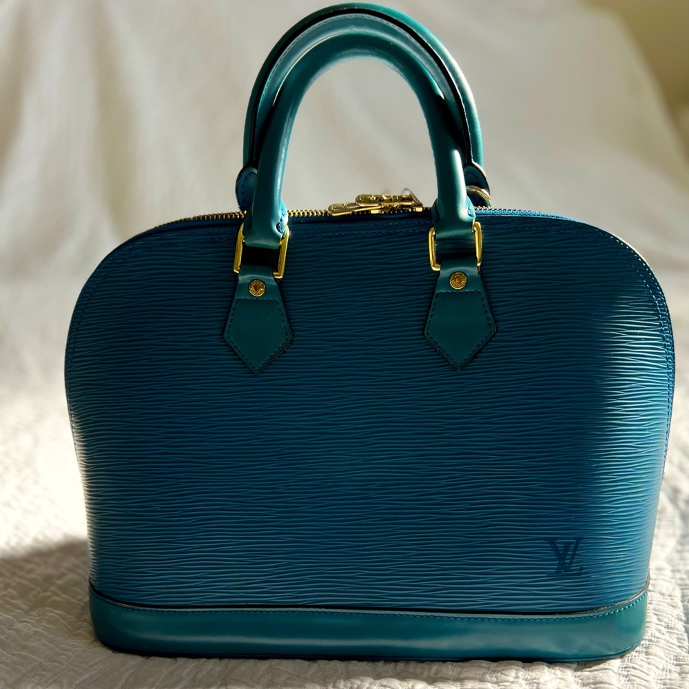 Vintage (1993) Louis Vuitton Alma Epi - Blue